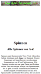 Mobile Screenshot of lexikon-spinnen.de