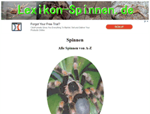 Tablet Screenshot of lexikon-spinnen.de